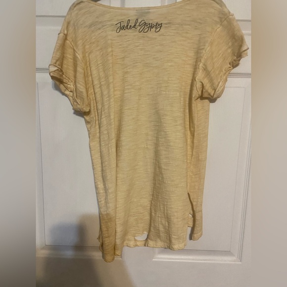 NWT! Jaded Gypsy Eagles 🦅 Graphic Beige T-Shirt - Picture 6 of 7